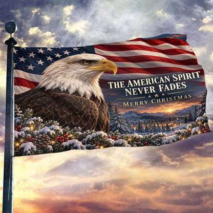 The American Spirit - Merry Christmas Flag