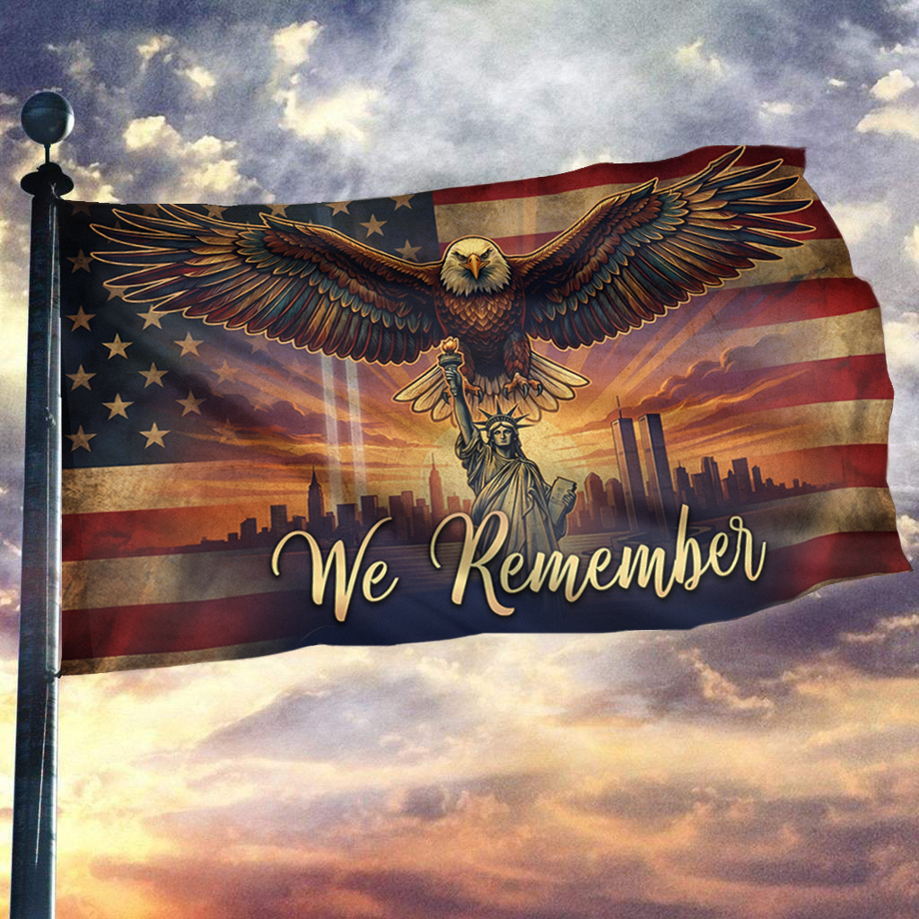 We Remember Eagle Flag