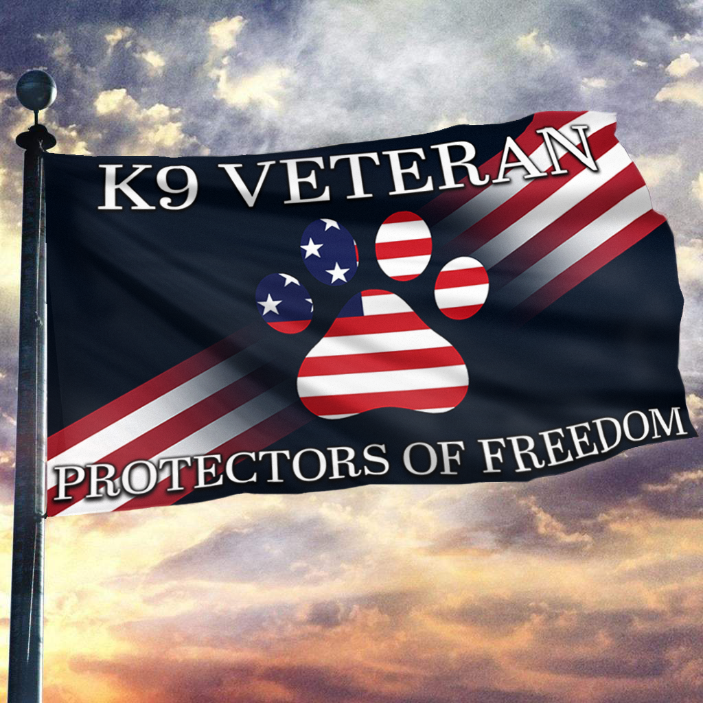 K9 Veteran – Protectors of Freedom Flag