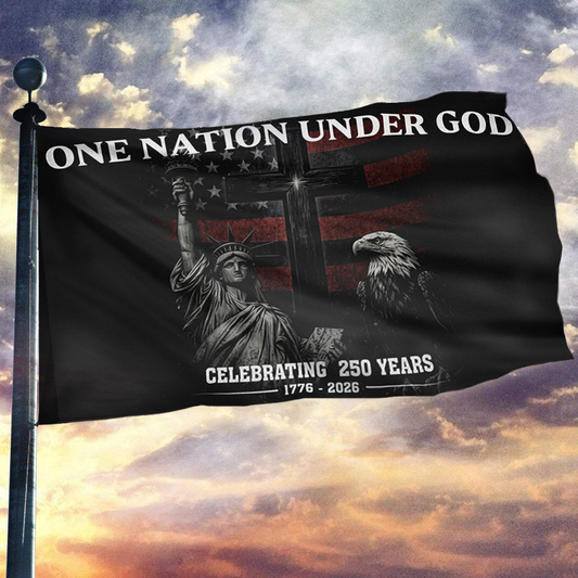 One Nation Under God Celebrating 250 Years Flag