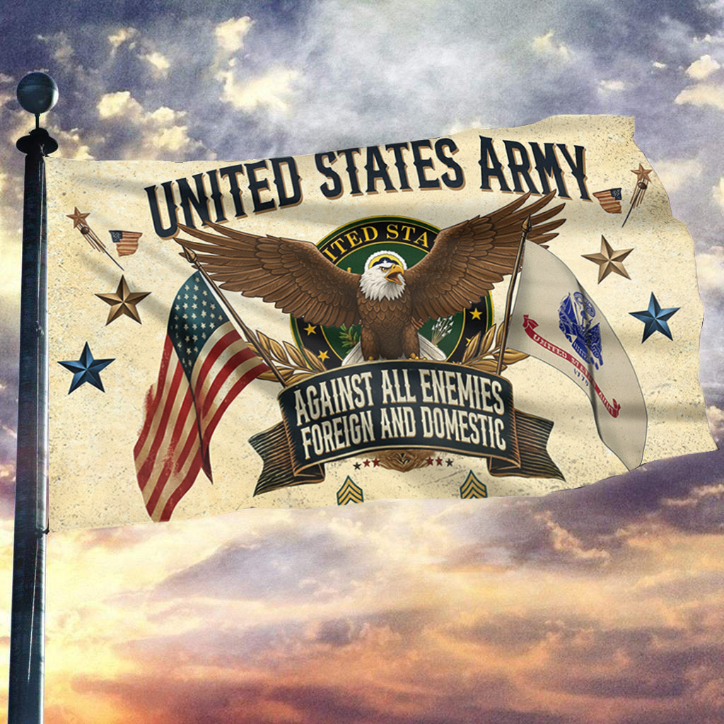 United States Army Oath of Defense Flag