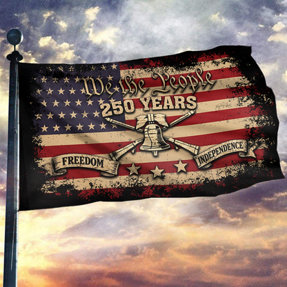 We The People Patriot Bell USA Flag