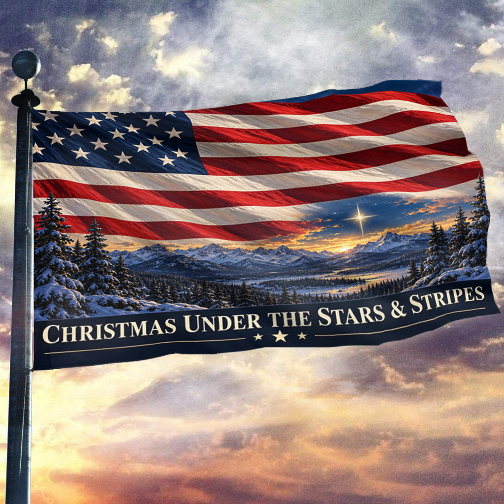Christmas Under the Stars & Stripes Flag