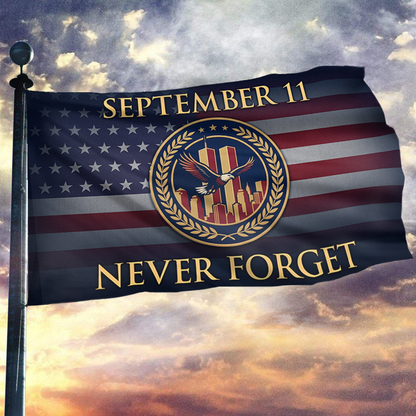 September 11 - Never Forget Eagle Flag