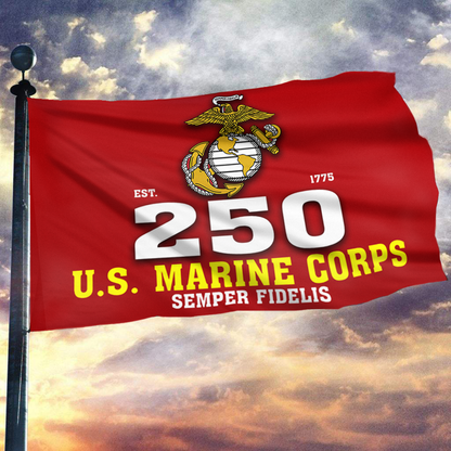 250 U.S. Marine Corp Flag