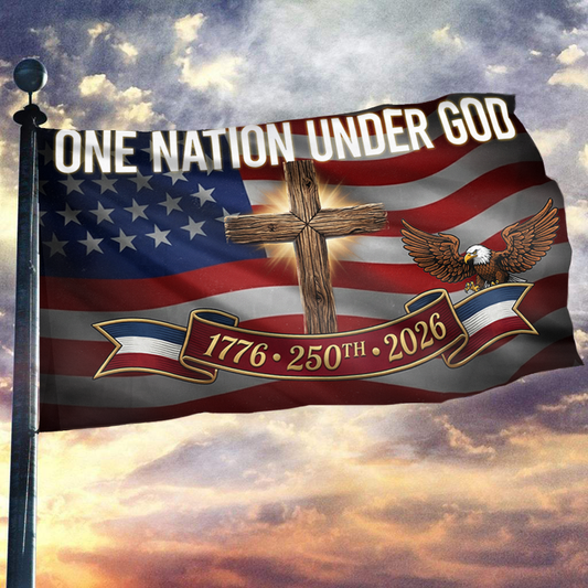 One Nation Under God Eagle Flag