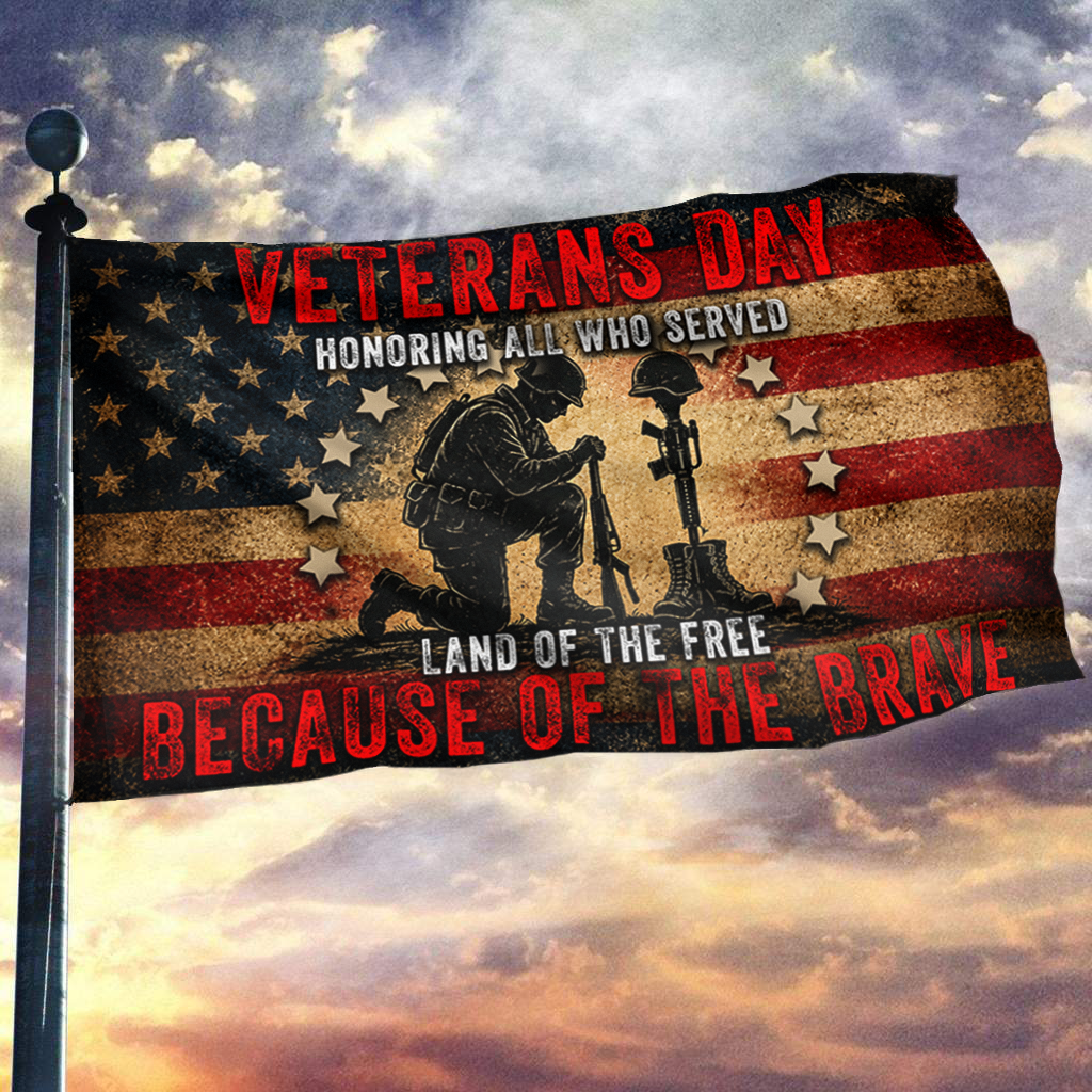 Land of the Free - Veterans Day Flag