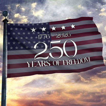 1776-2026 250 Years of Freedom USA Flag