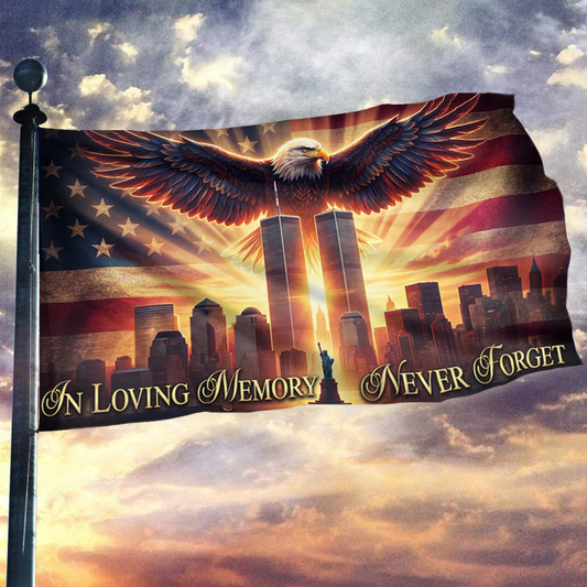 In Loving Memory - Never Forget Flag