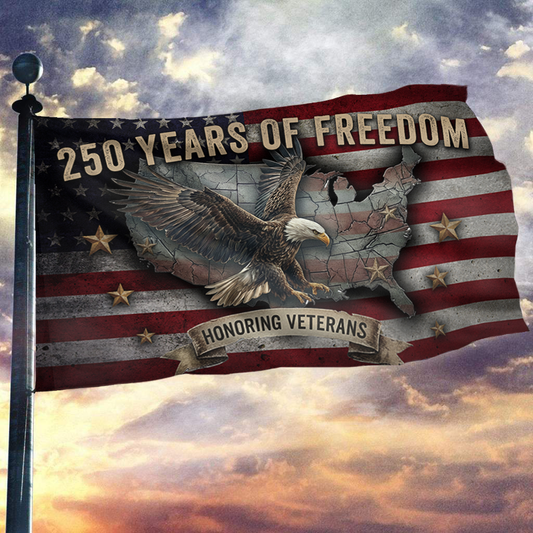 250 Years of Sacrifice and Freedom Flag