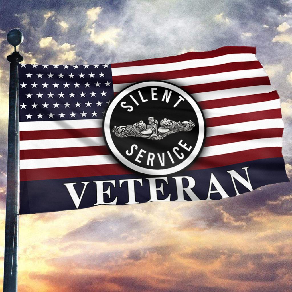 Silent Service Veteran Curve Flag
