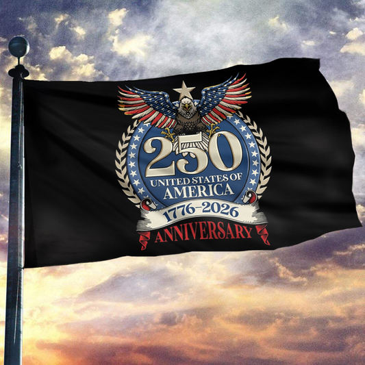 USA 250th Anniversary Patriotic Eagle Flag