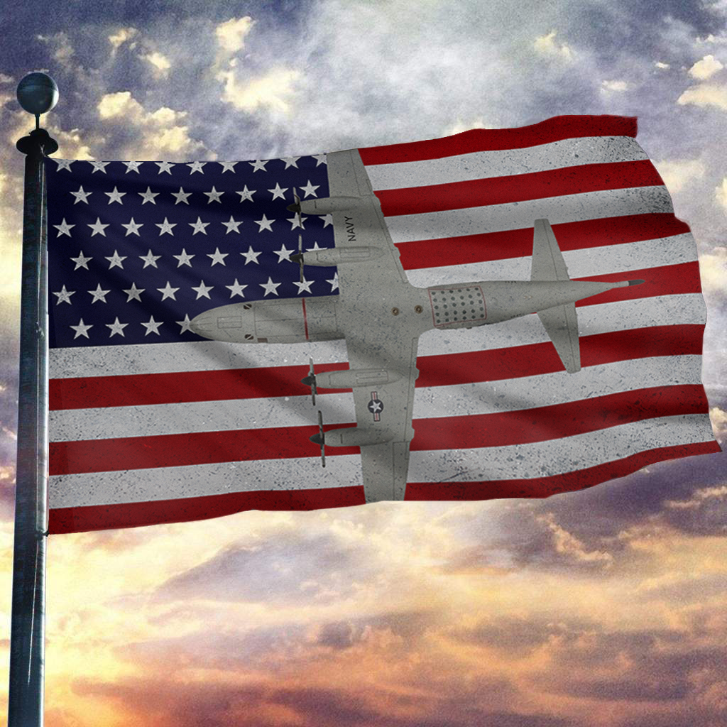 P-3 Orion Airplane Flag