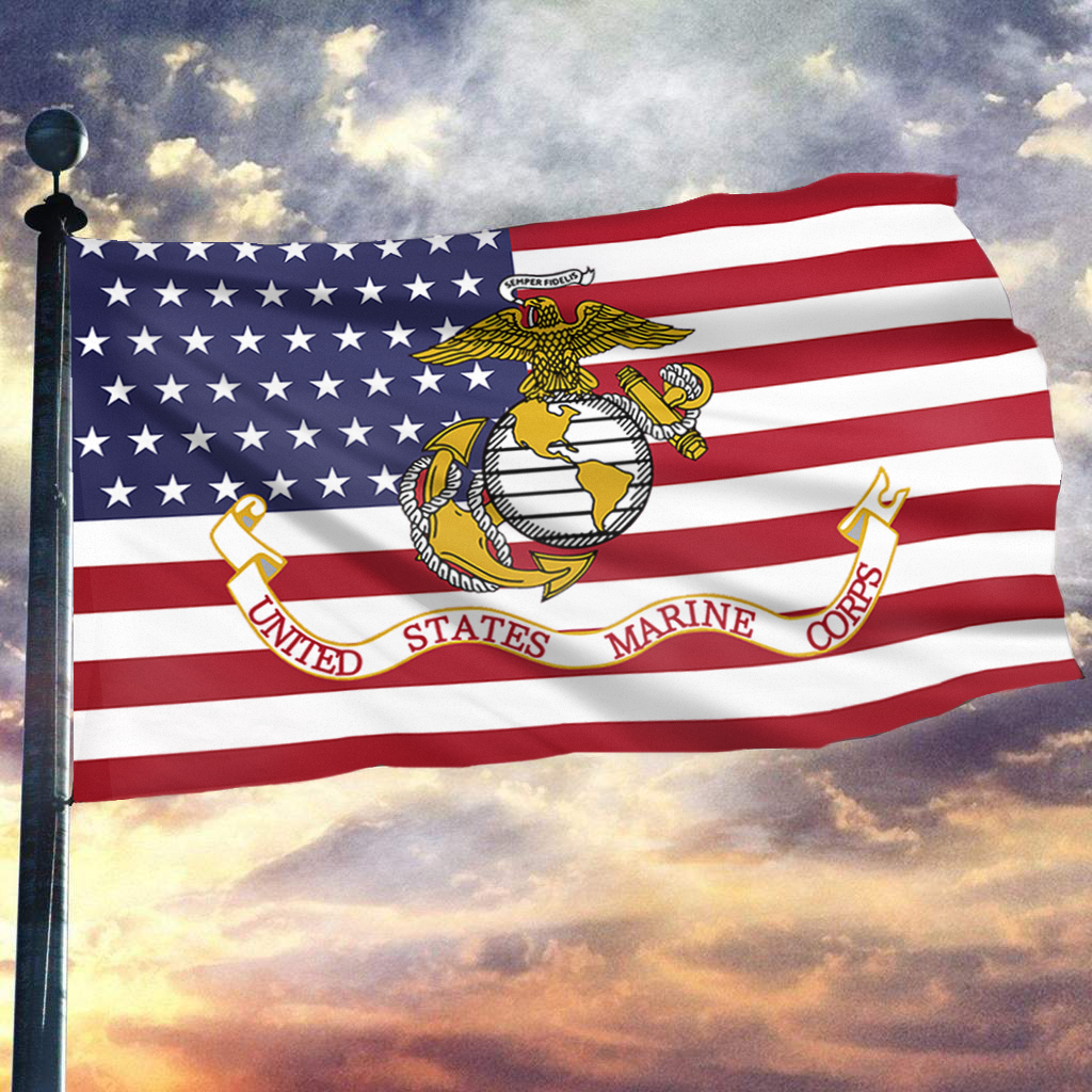 United States Marine Corps Patriotic Flag