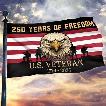 250 Years of Freedom US Veteran Flag