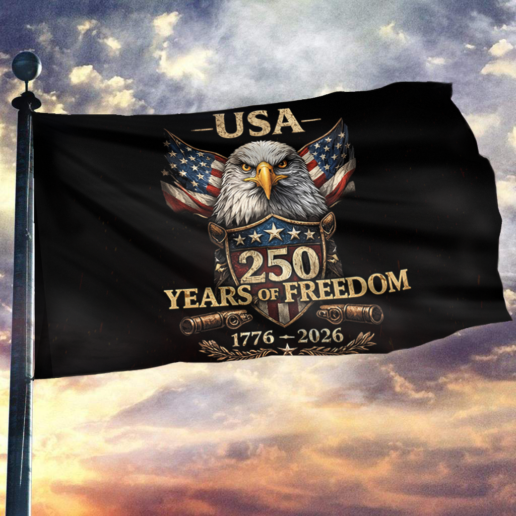 USA 250 Independence Anniversary Patriotic Eagle Flag