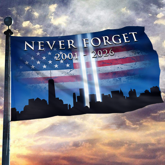 Never Forget 2001 - 2026 Flag