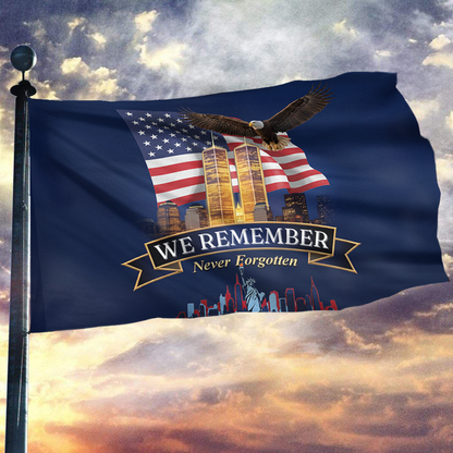 911 We Remember - Never Forget Flag