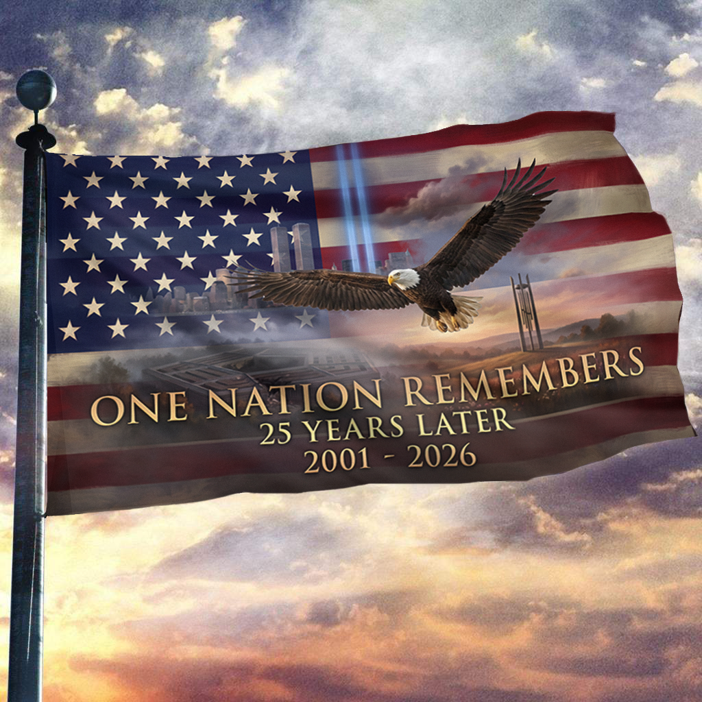 One Nation Remembers -  25 Years Later Flag