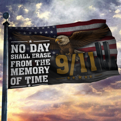 9/11 No Day Shall Erase Flag