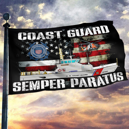 Coast Guard USA Flag