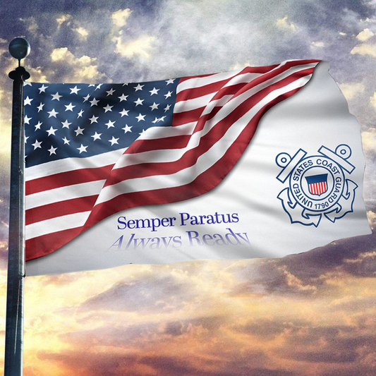 USA Semper Paratus Always Ready Flag