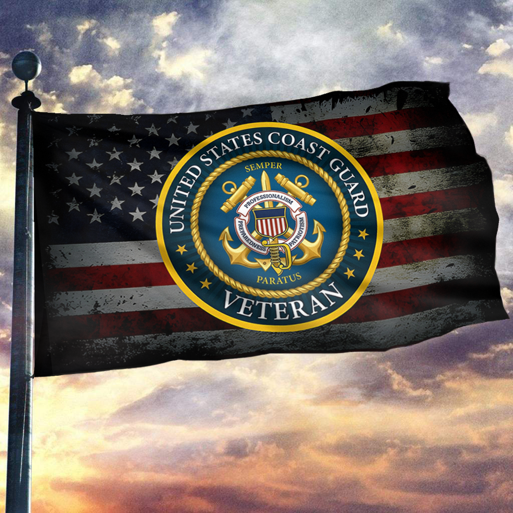 United States Coast Guard Veteran Flag