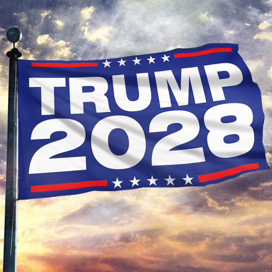 Trump 2028 Blue Flag