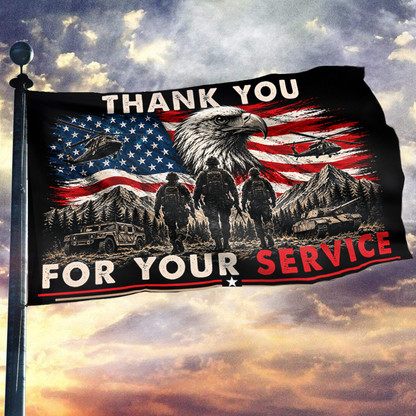 Thank you for Your Service USA Flag