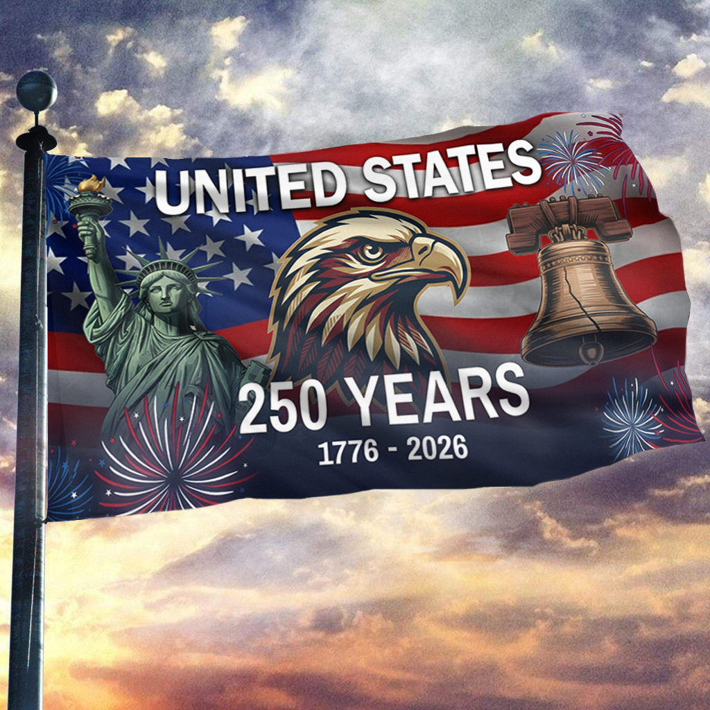 United States Statue Eagle Flag