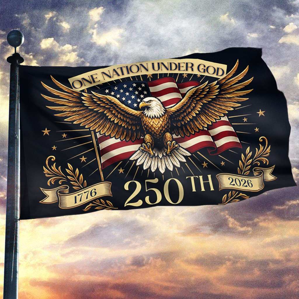 One Nation Under God 250th Eagle Flag