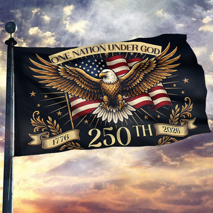 One Nation Under God 250th Eagle Flag