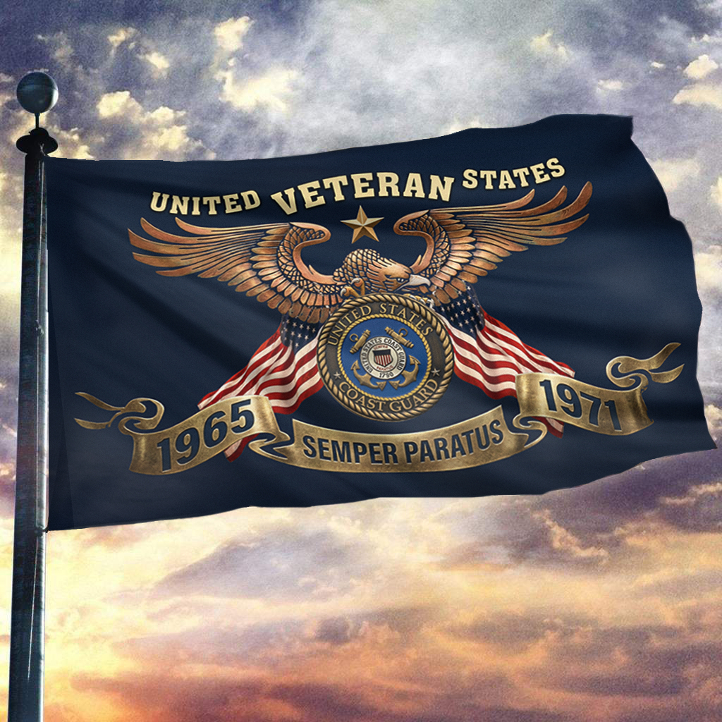 1965 - 1971 Coast Guard Veteran Flag