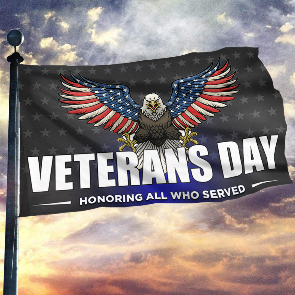 Veterans Day Eagle Flag
