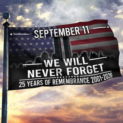 September 11 We Will Never Forget Flag