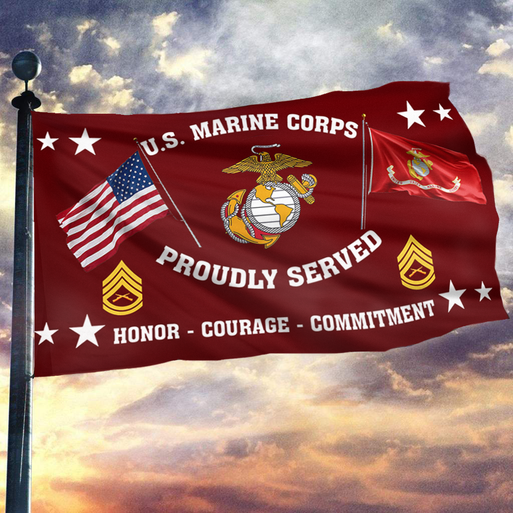 United States Marine Corps - Gunnery Sergeant Flag