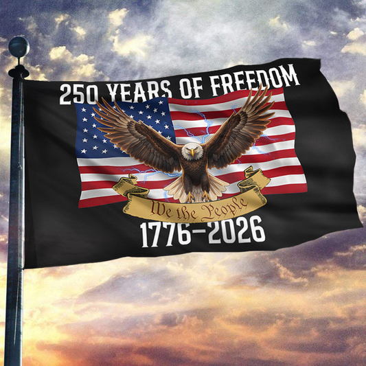 Guardians of Freedom 250th USA Anniversary Flag