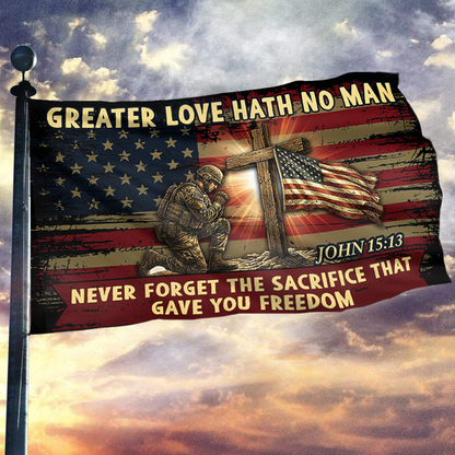 Greater Love Hath No Man Flag