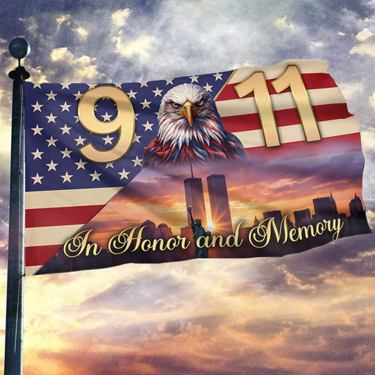 In Honor and Memory 911 Flag