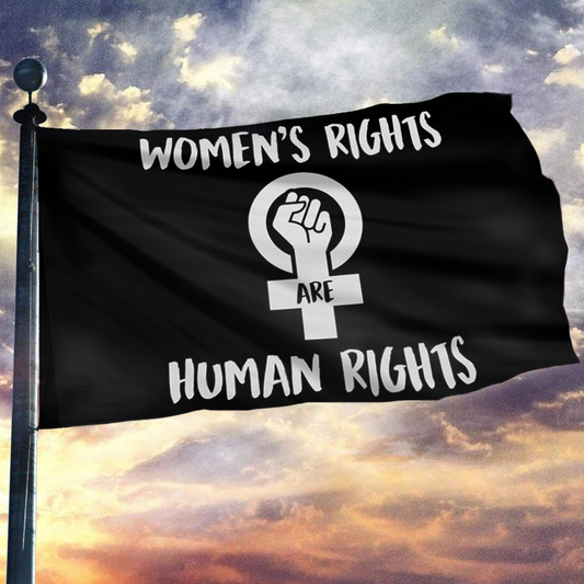 Women's Rights Are Human Rights Flag
