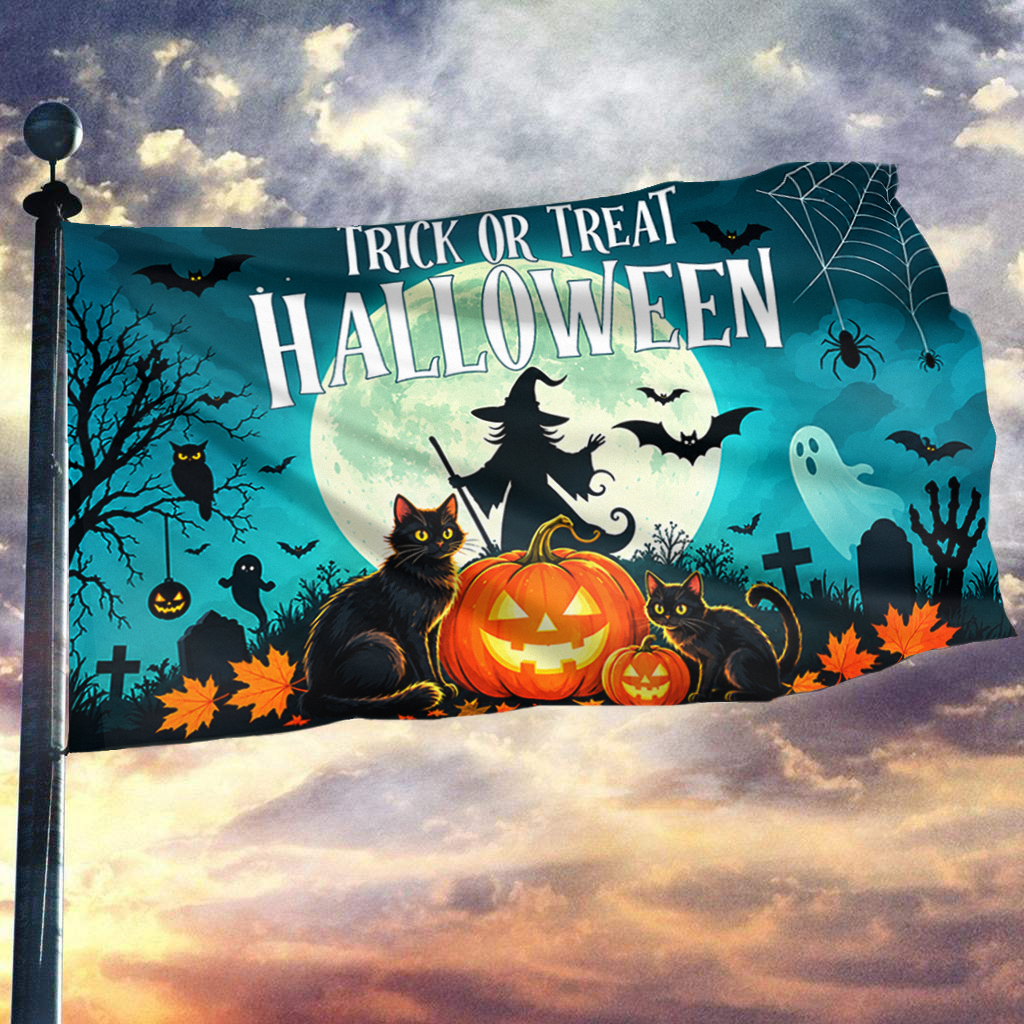Trick or Treat Halloween Flag
