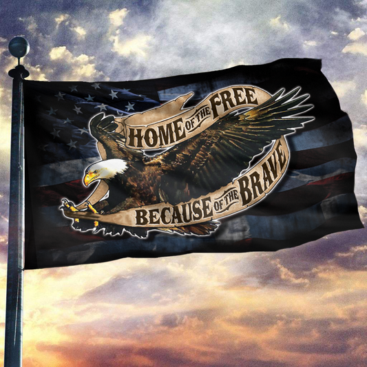 HOME OF THE FREE EAGLE FLAG