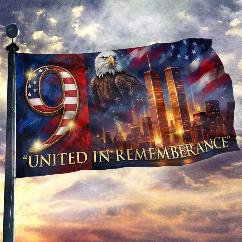 United In Remembrance Eagle Flag