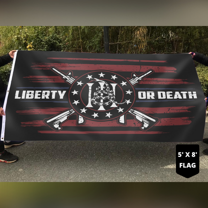 Don't Tread On Me Liberty Or Death Flag