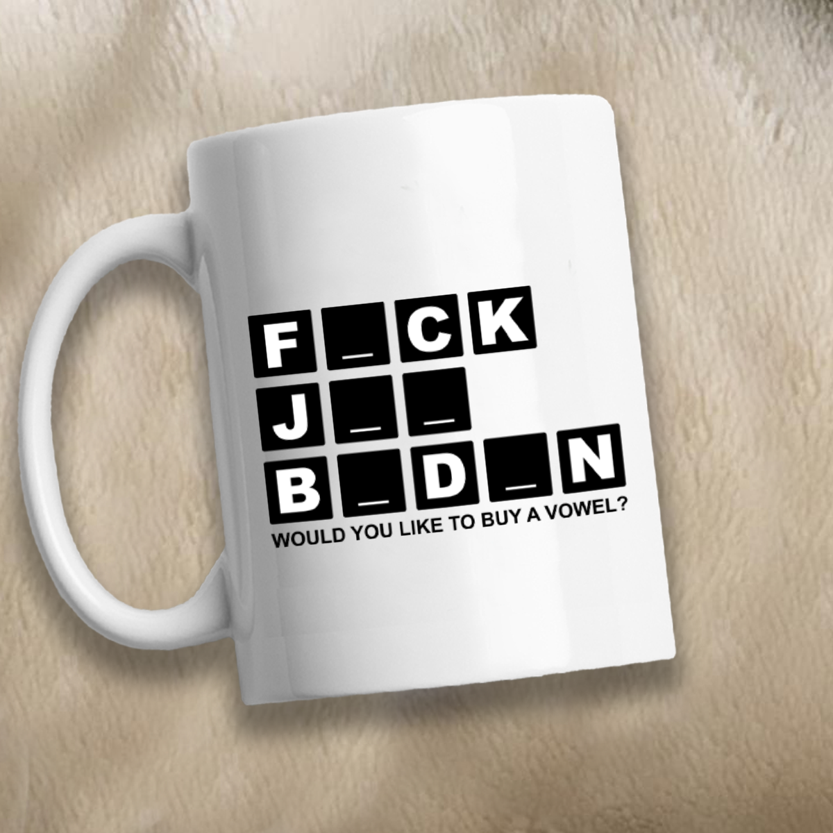 FJB Wheel of Fortune 11 oz. White Mug