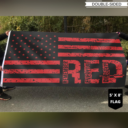 Remember Everyone Deployed American Flag