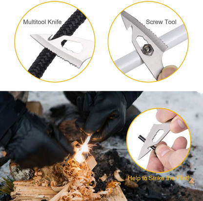 Men Credit Card Tool Knife Set 18 in 1 Gadgets for Men