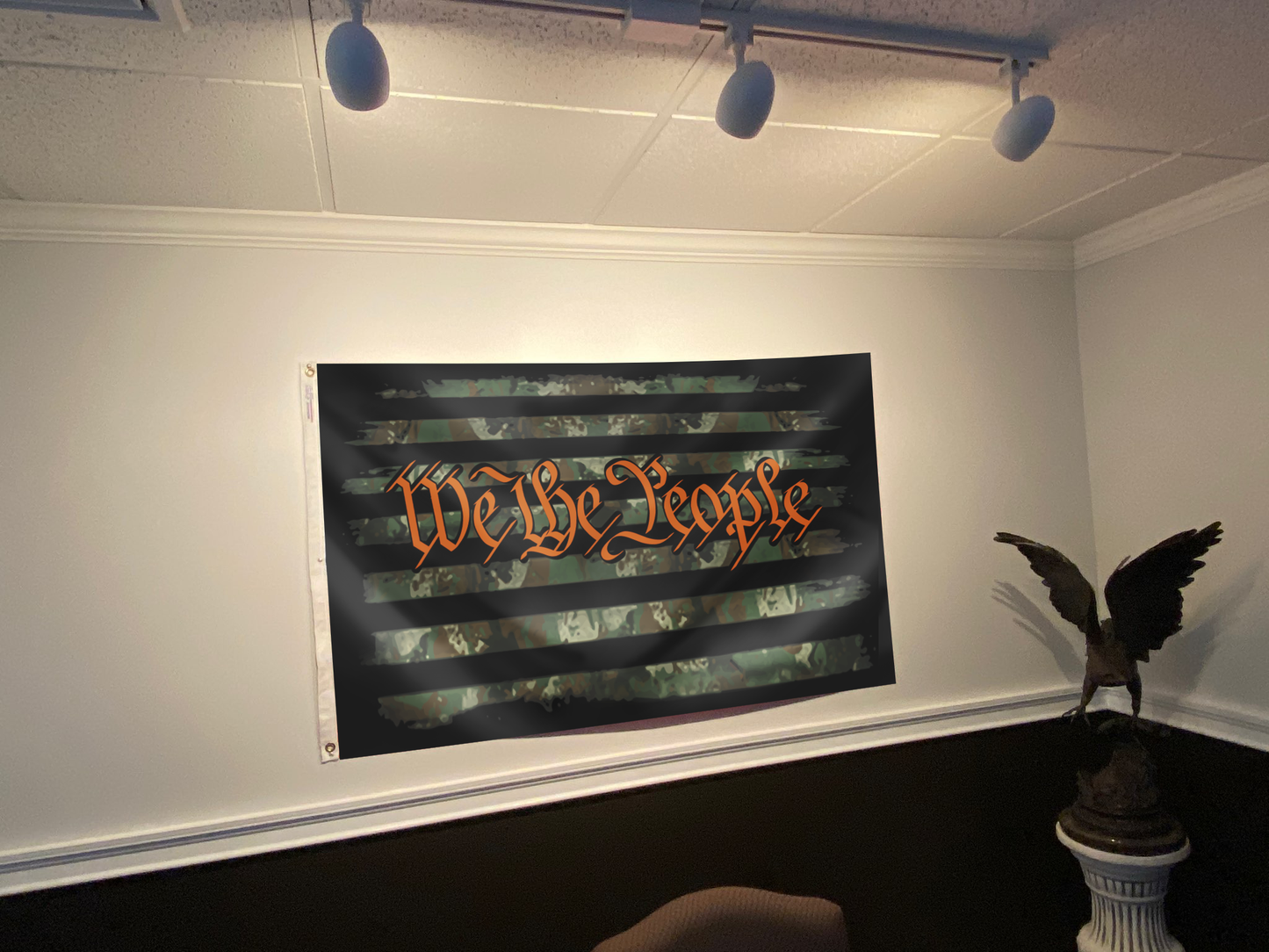 We The People - Camo Orange Flag