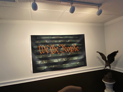 We The People - Camo Orange Flag