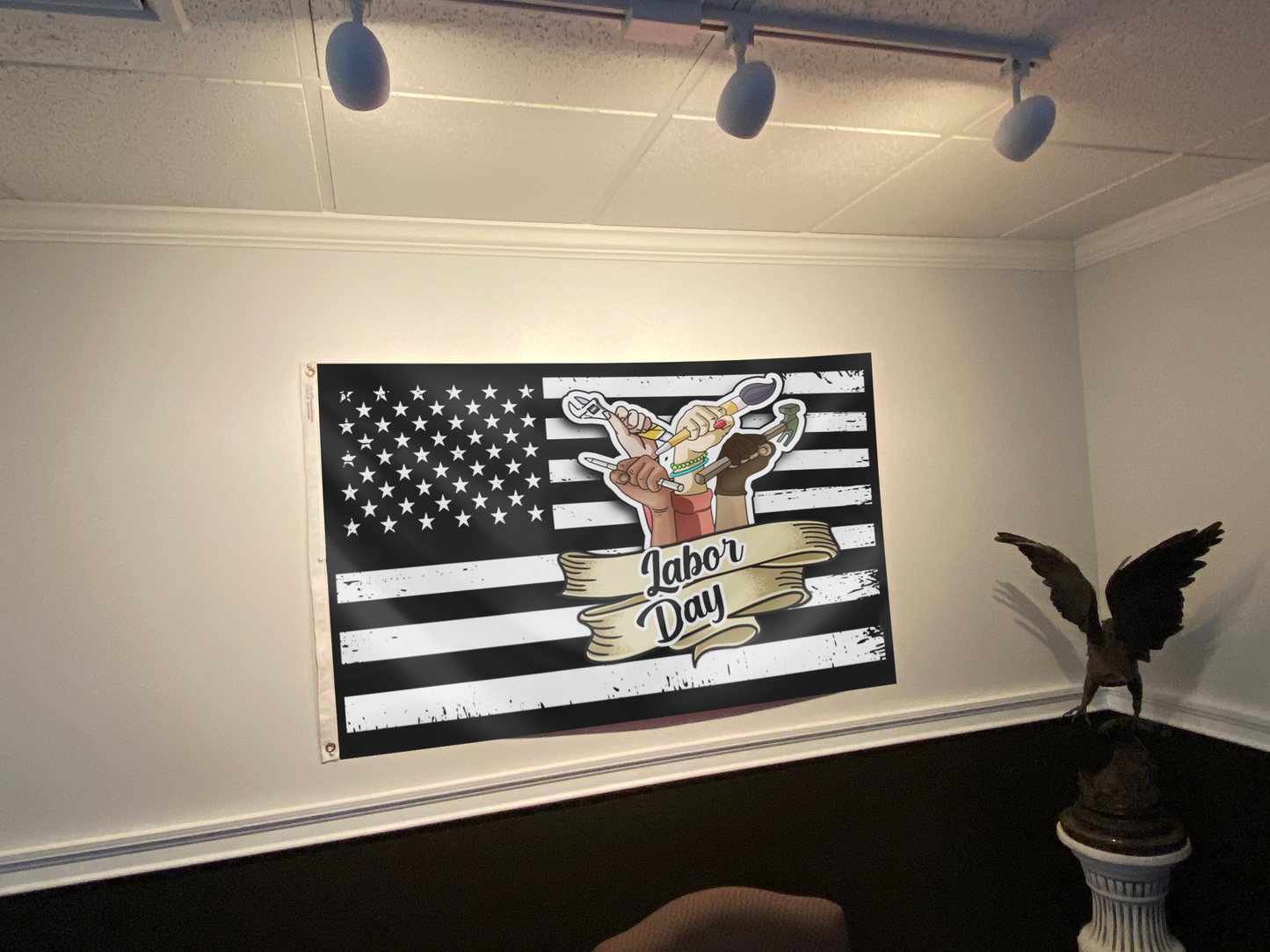 Happy Labor Day Flag